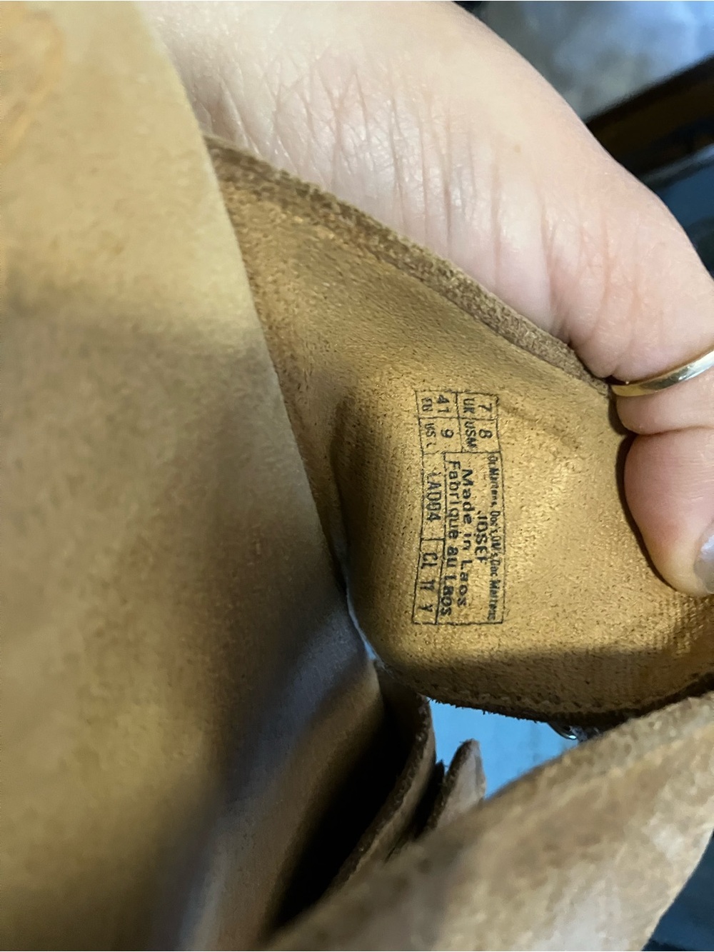 Dr. Martens Tan Leather Double-Buckle Slide Sandals - Picture 7 of 16